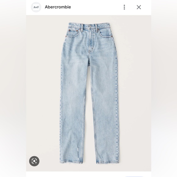 Abercrombie & Fitch Denim - Abercrombie & Fitch Curve Love The 90s Straight Ultra High Rise